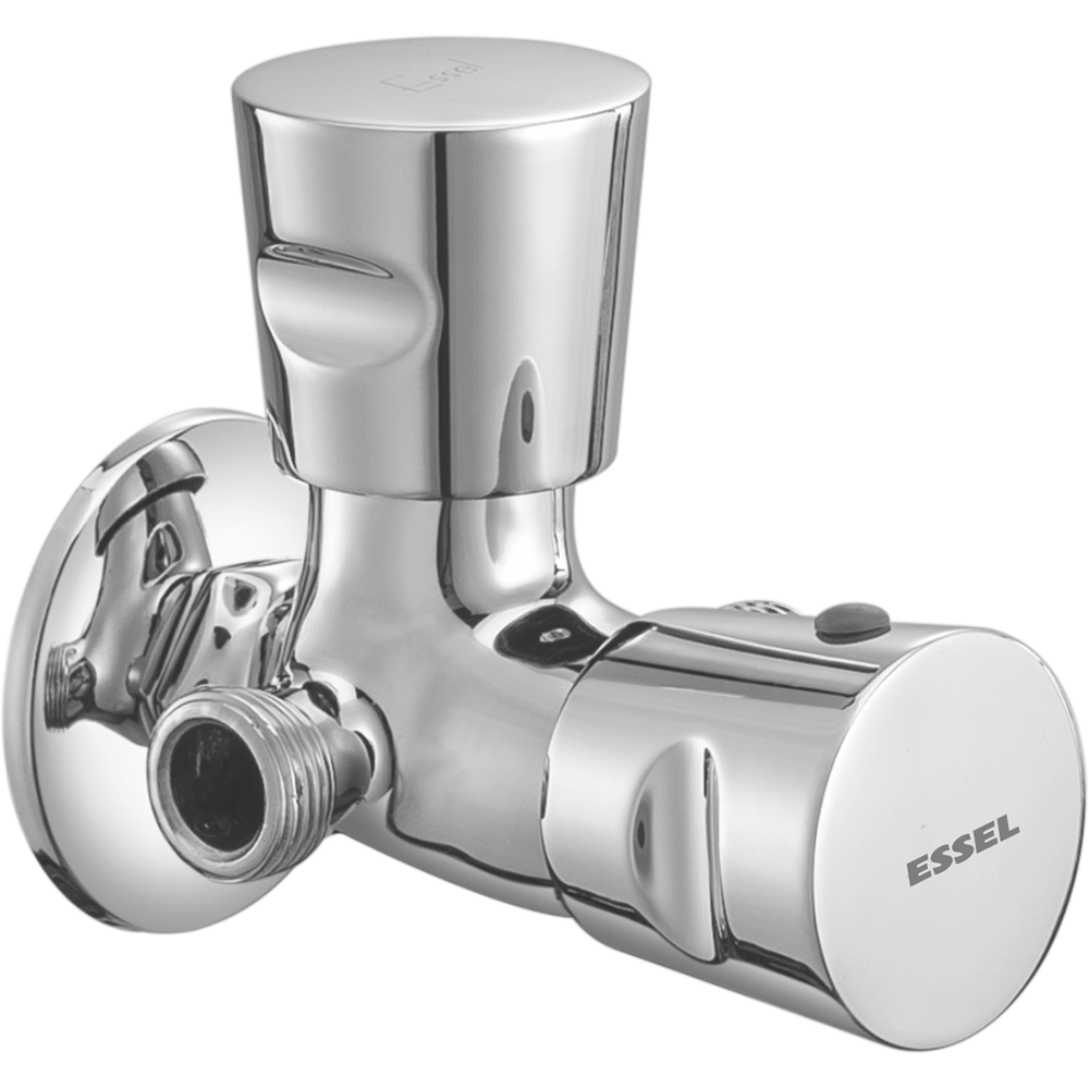 110058 - Two way angular stop  valve with wall flange