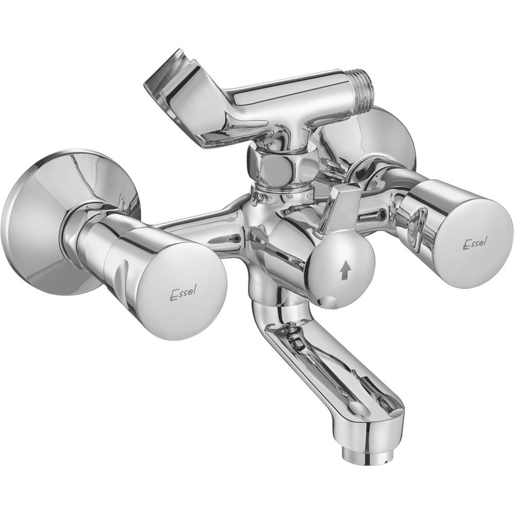 110067 - Wall mixer with inbuilt  telephonic arrangement,  shower arrangement and  wall flange