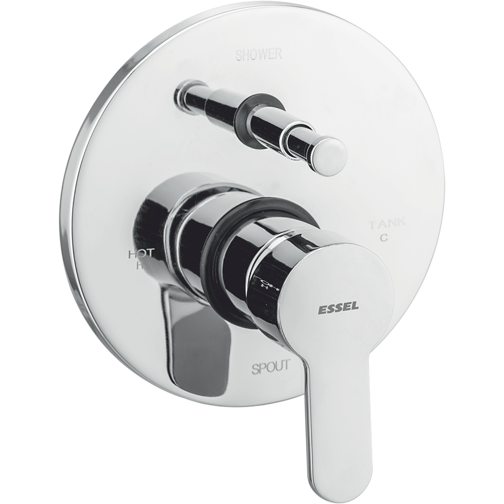 Single lever diverter upper part compatible with high flow diverter (45mm)