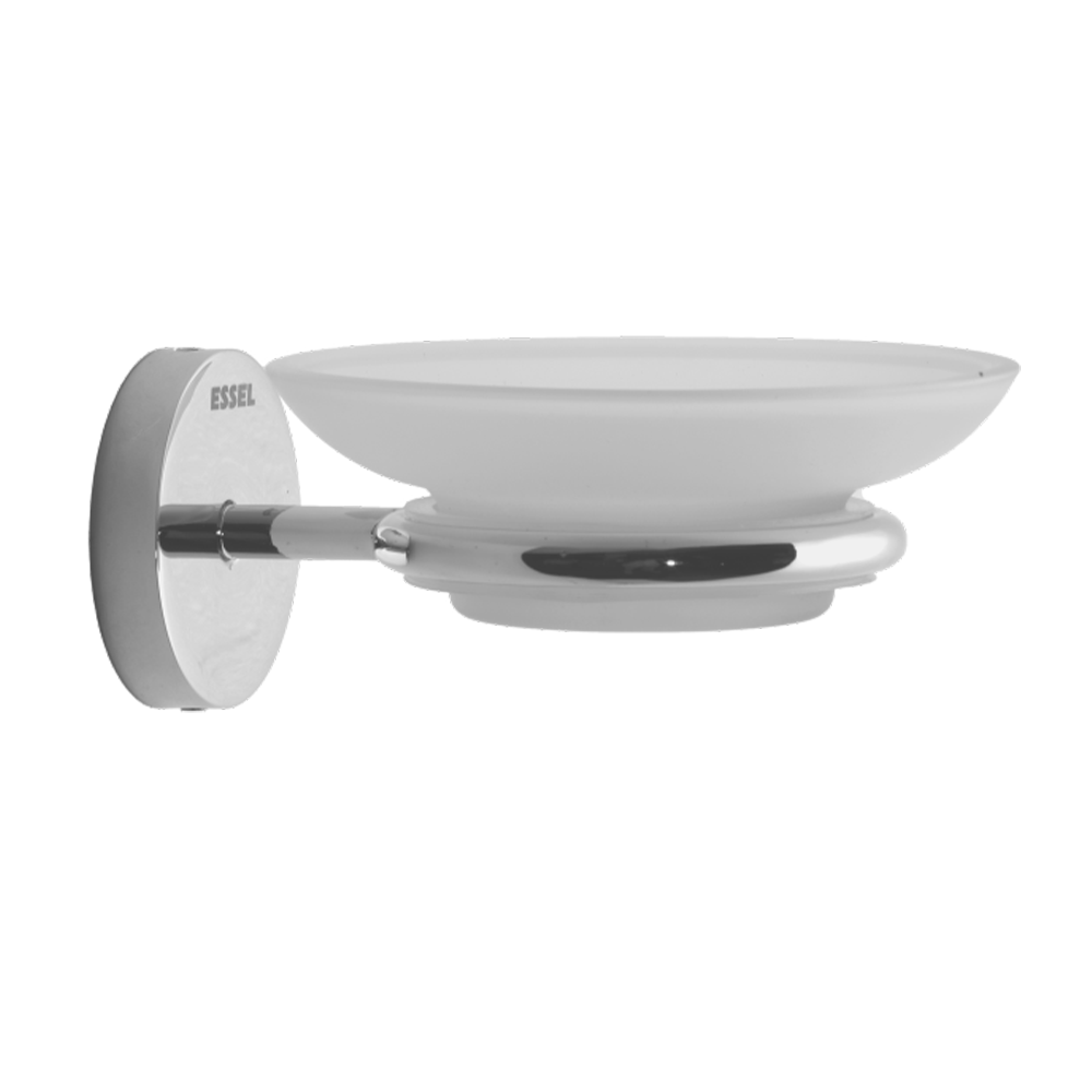 111024 - Stainless steel soap dish with glass dish