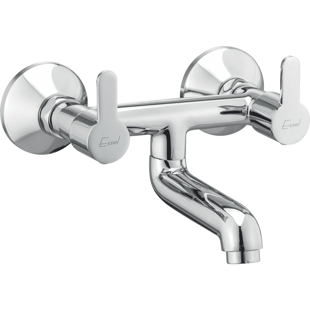 111068 - Wall mixer with connecting legs and wall flange