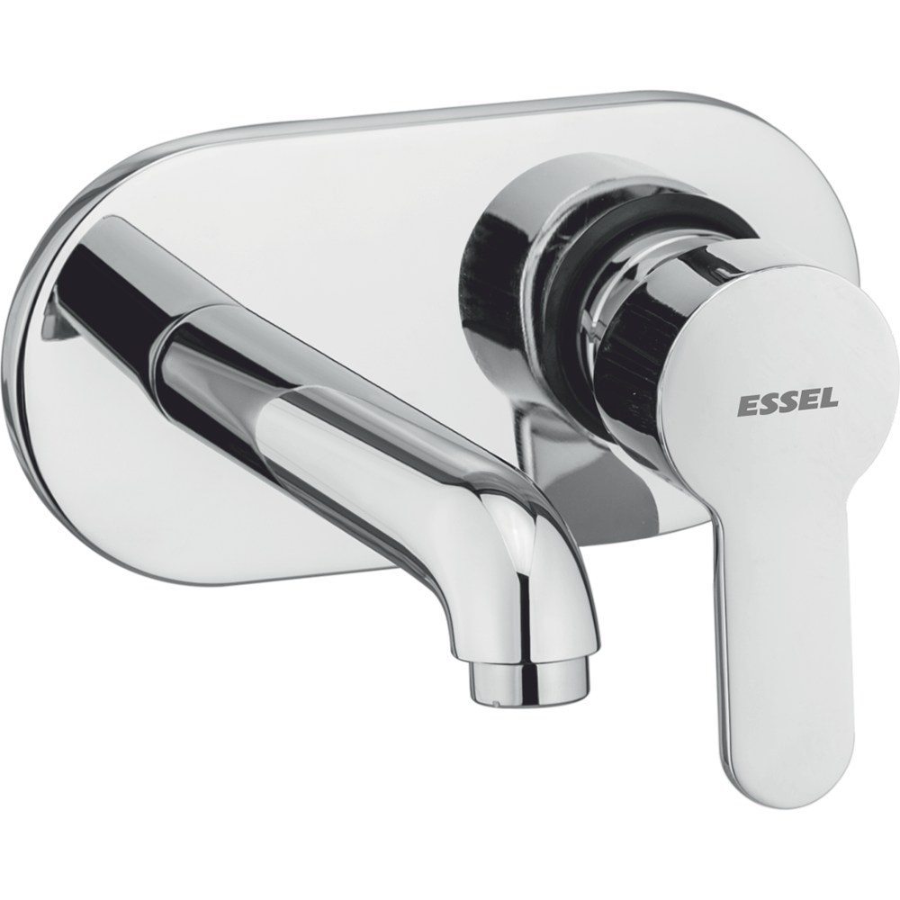 Singe lever basin mixer wall mounted exposed part with concealed installation (35mm)