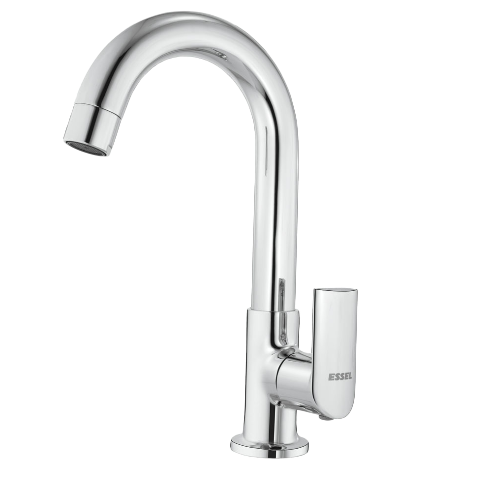 113053-113253 Swan neck with fixed spout and aerator left-right