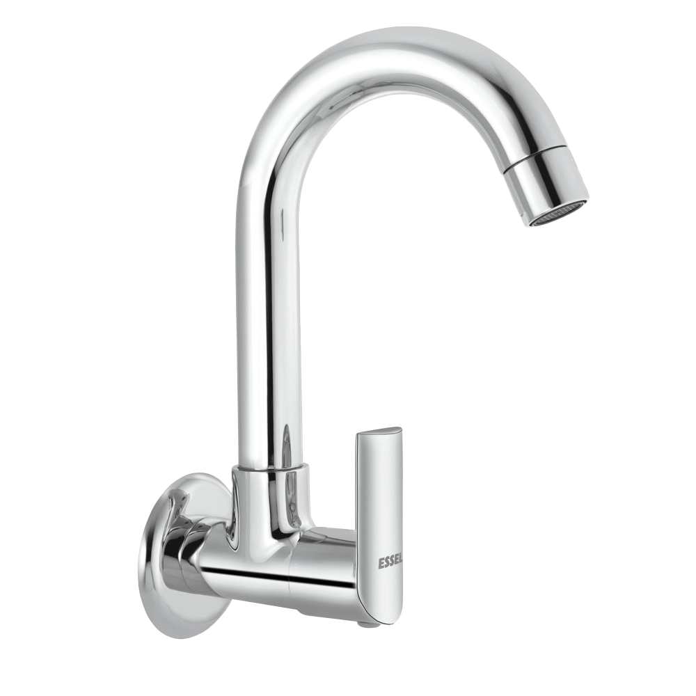 113054 - Sink cock wall mounted with full motion spout and aerator