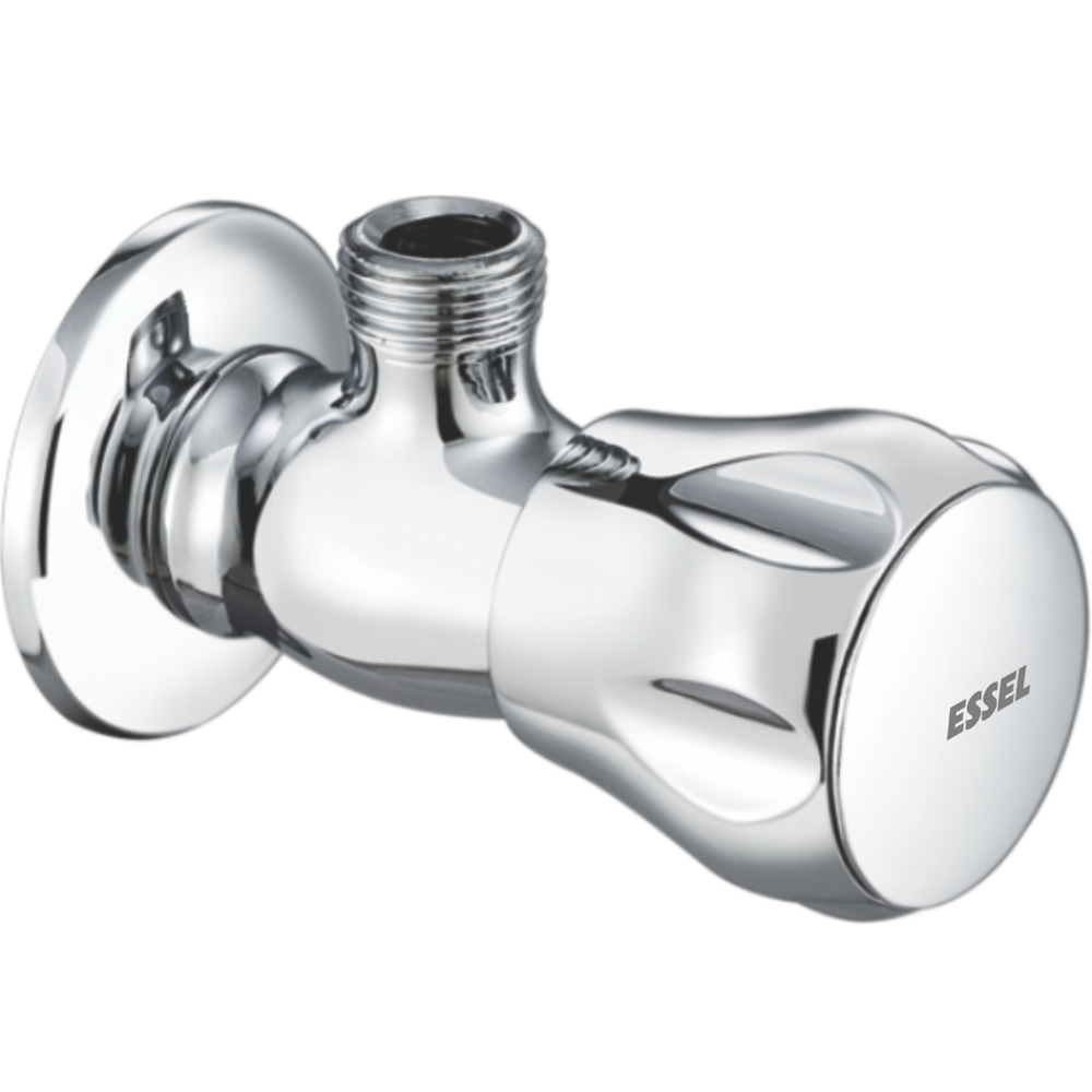 114052 - Angular stop valve with  wall flange