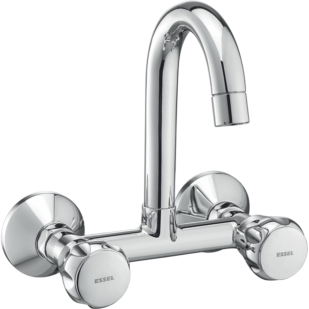 114069 Sink mixer - wall mounted with full  motion spout and aerator