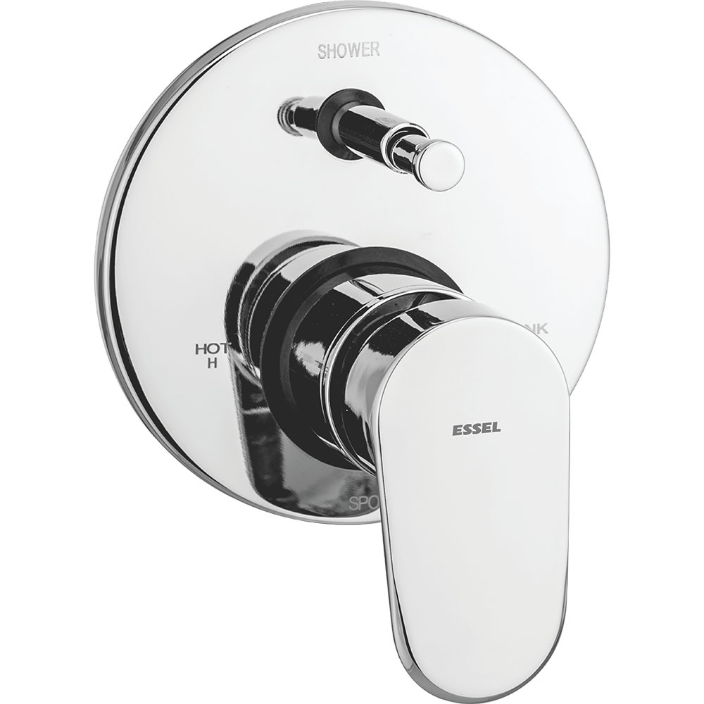 Single lever diverter upper part  compatible with 3 inlet diverter