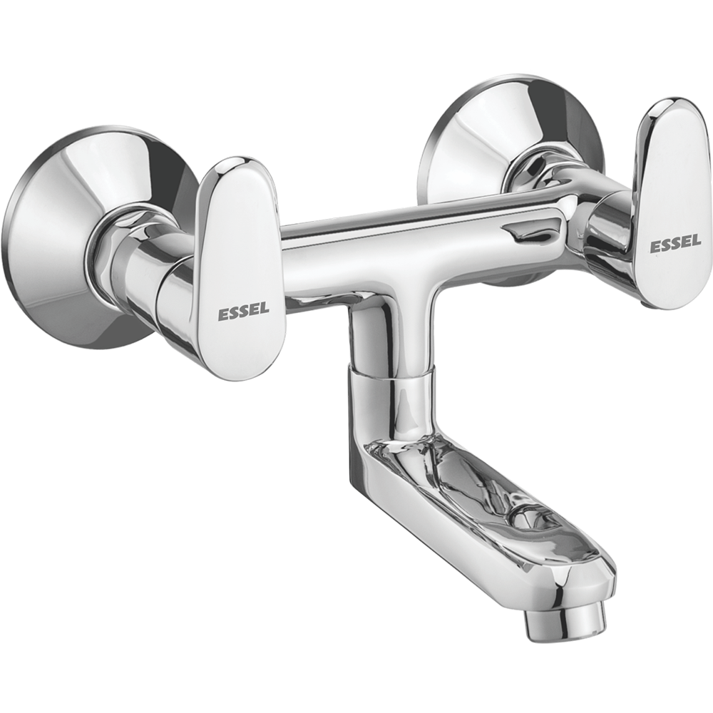118068 - Wall mixer with connecting  legs and wall flange