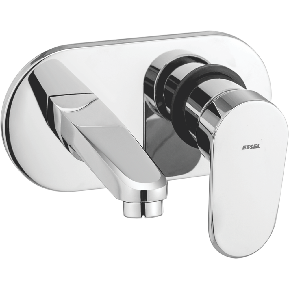 Single lever basin mixer wall  mounted exposed part with  concealed installation (35mm)