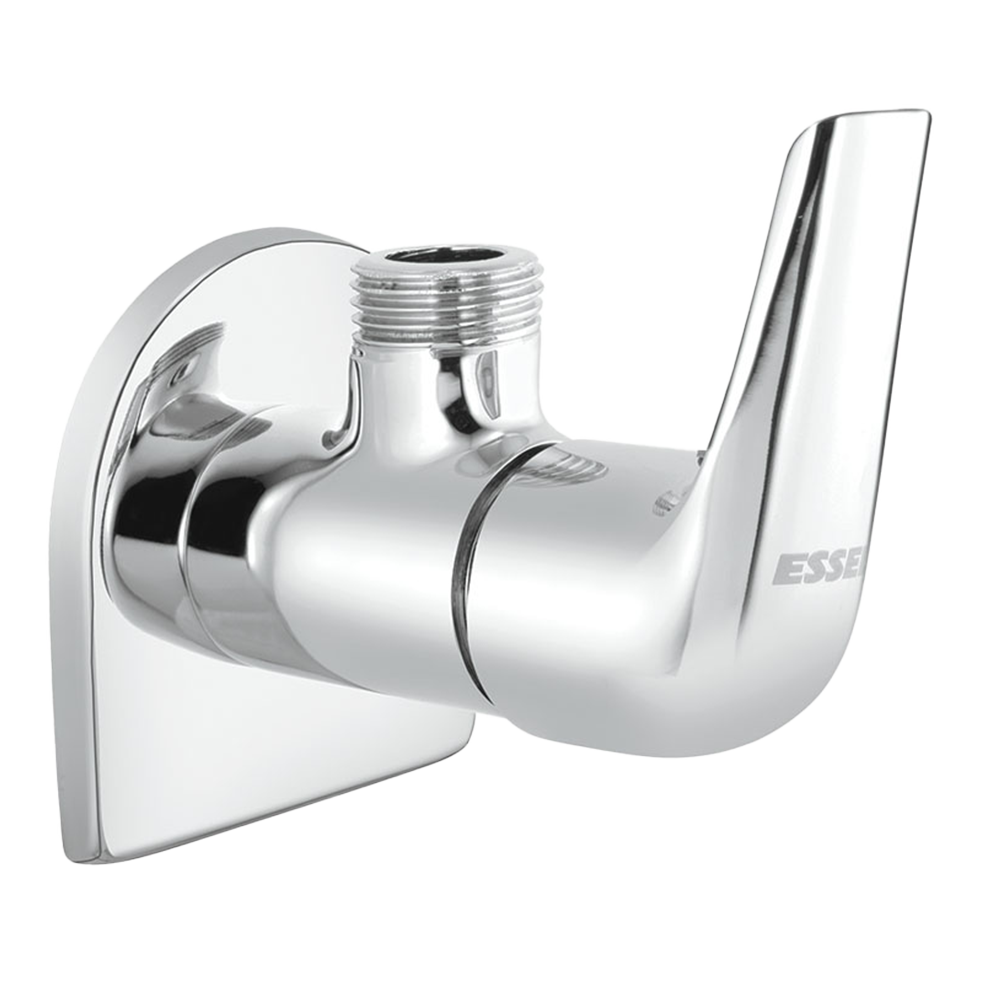 120052 - Angular stop valve with wall flange