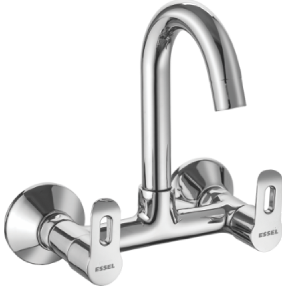 122069 Sink mixer - wall mounted with  full motion spout and aerator