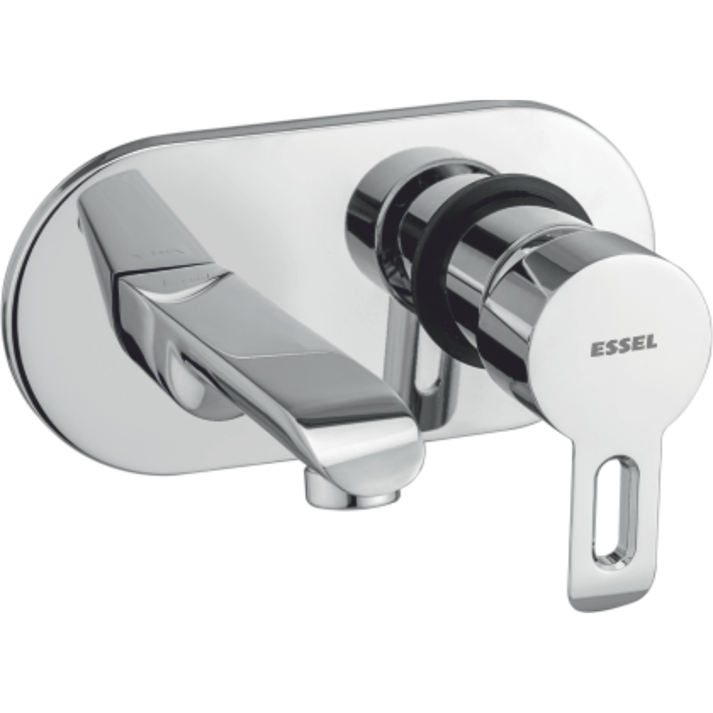 Single lever basin mixer wall  mounted exposed part with  concealed installation (40mm)