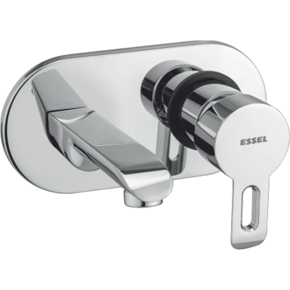 Single lever basin mixer wall  mounted exposed part with  concealed installation (35mm)