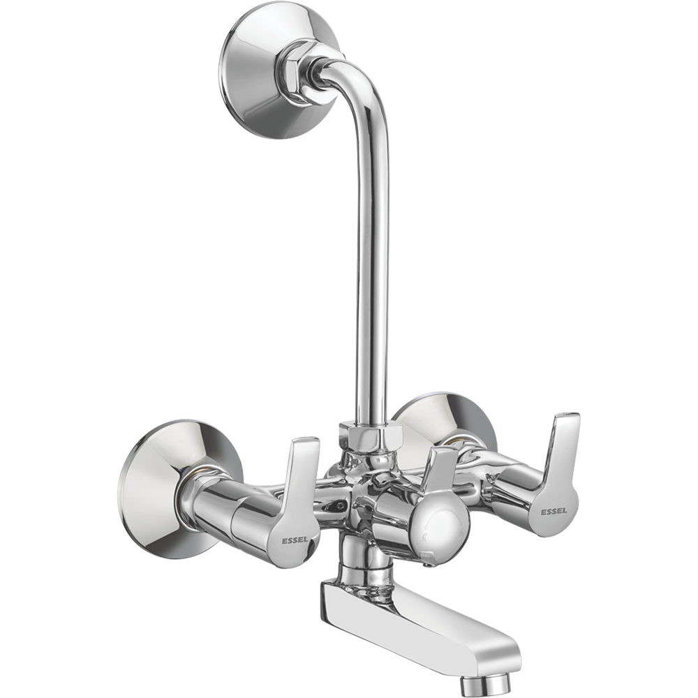 129065 - Wall mixer with inbuilt provision  for overhead shower (inclusive of  115mm bend pipe)