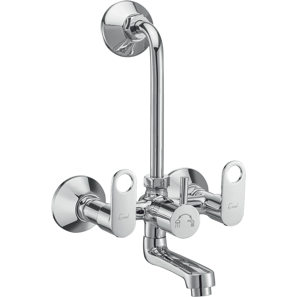 130065 - Wall mixer with inbuilt provision for  overhead shower (inclusive of 115mm  bend pipe)