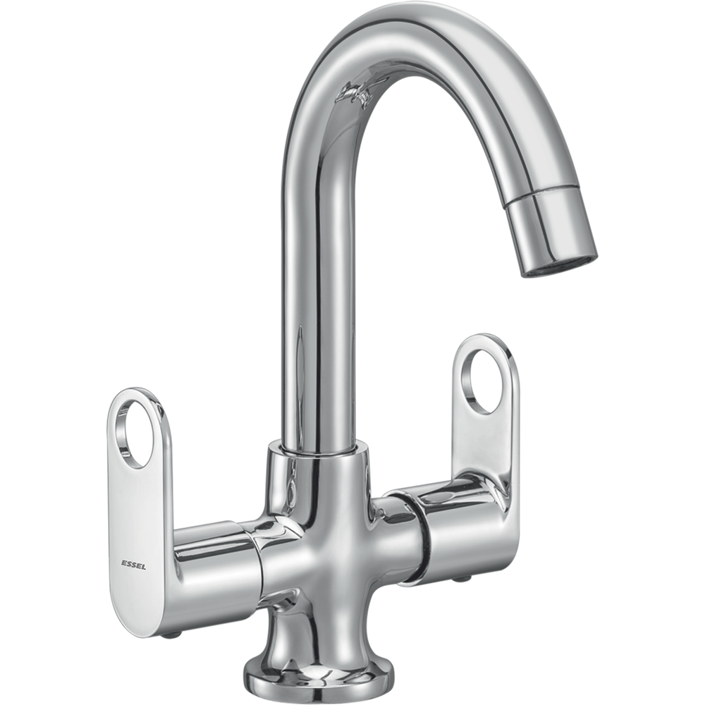 130066 - Central hole basin mixer  with fixed spout