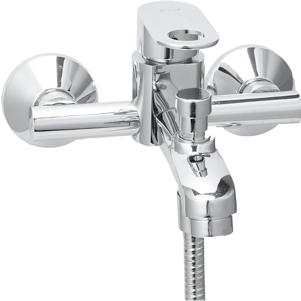 130406 - Single lever wall mixer with telephonic  arrangement