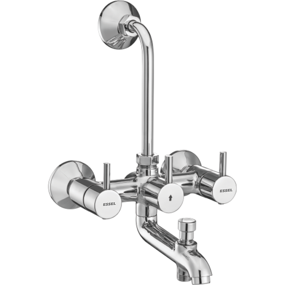 131064 - Wall mixer with inbuilt 3 in 1  provision for hand shower and  overhead shower (inclusive of  115mm bend pipe)