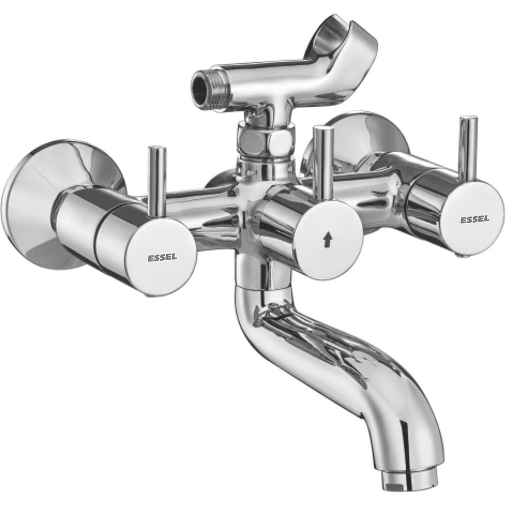 131067 - Wall mixer with inbuilt provision  for overhead shower (inclusive  of 115mm bend pipe)