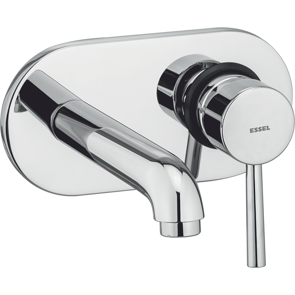 Single lever basin mixer wall  mounted exposed part with  concealed installation (40mm)