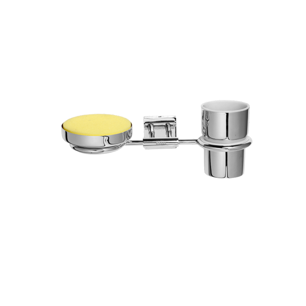 132029 - Soap dish cum tumbler holder