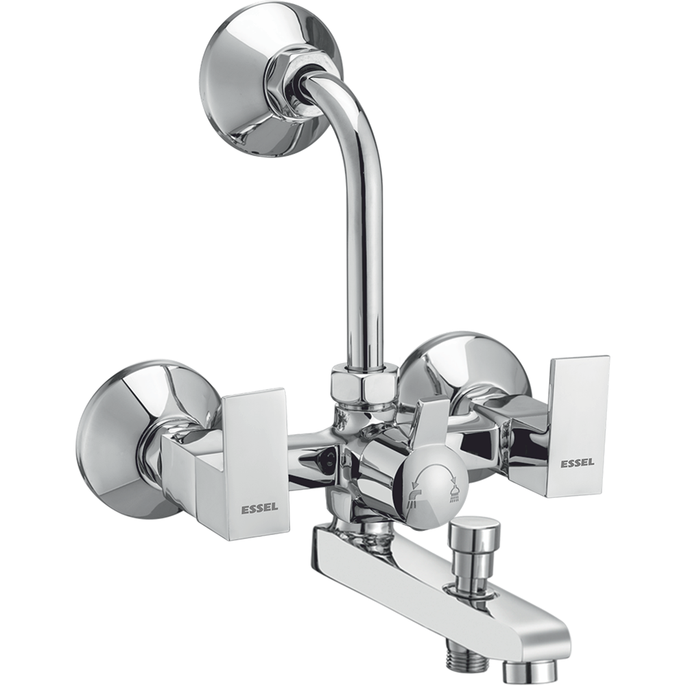 132064 - Wall mixer with inbuilt 3 in 1  arrangement, provision for hand  shower and overhead shower  (inclusive of 115mm bend pipe)