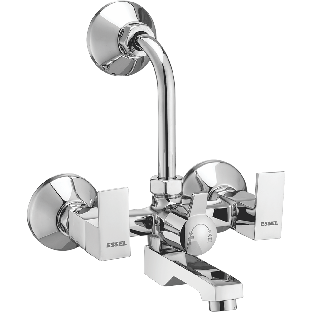 132065 - Wall mixer with inbuilt  provision for overhead shower  (inclusive of 115mm bend pipe)