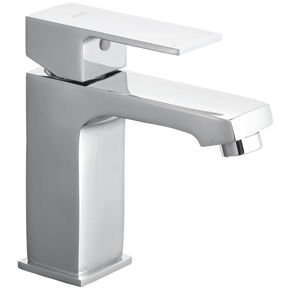132201 - Single lever basin mixer smart without popup waste  with 440 mm braided hoses