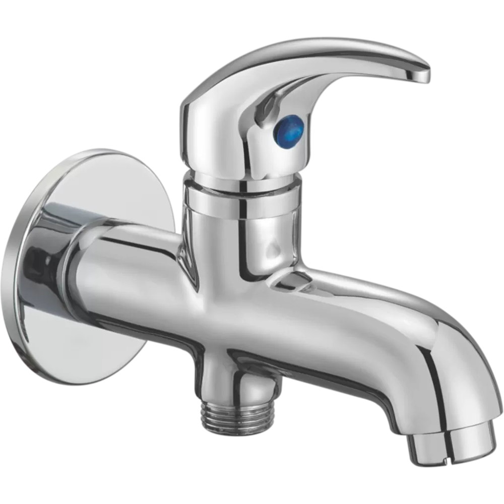 137055 - Two way bib cock with  aerator and wall flange
