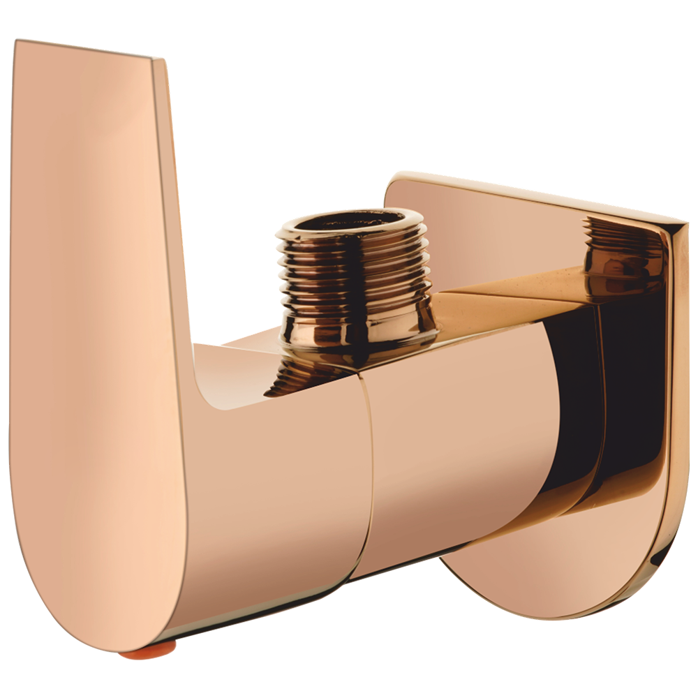 138052 - R Angular stop valve with  wall flange