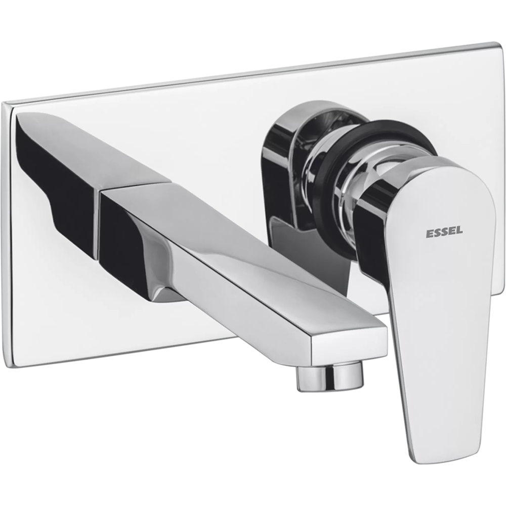 Single lever basin mixer wall  mounted exposed part with  concealed installation (40mm)