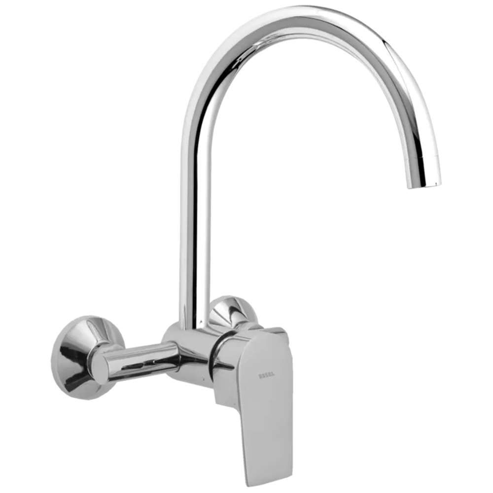 138107 - Single lever sink mixer with  full motion extruded spout