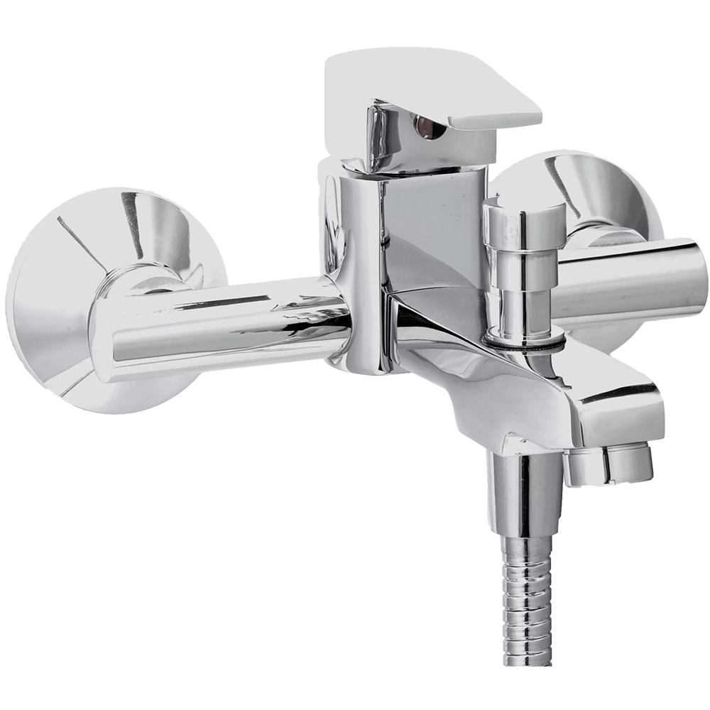 138406 - Single lever wall mixer with  telephonic arrangement
