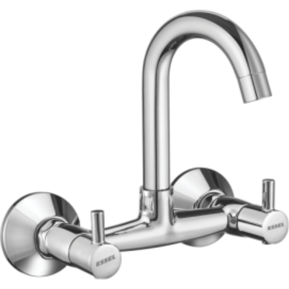 191069 Sink mixer - wall mounted with  full motion spout and aerator