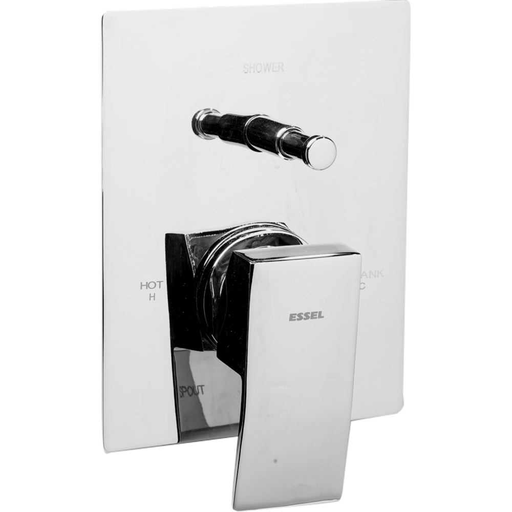 Single lever diverter upper part compatible with high flow diverter (45mm)