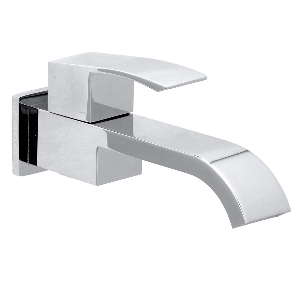202045 - Bib cock with aerator and wall flange