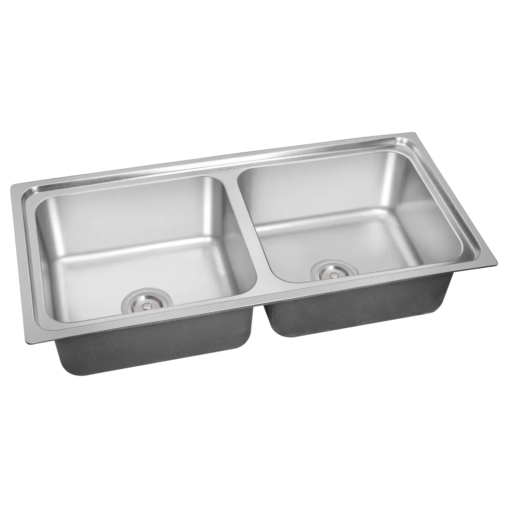 521237 - Double bowl sink 37"x18"x9"