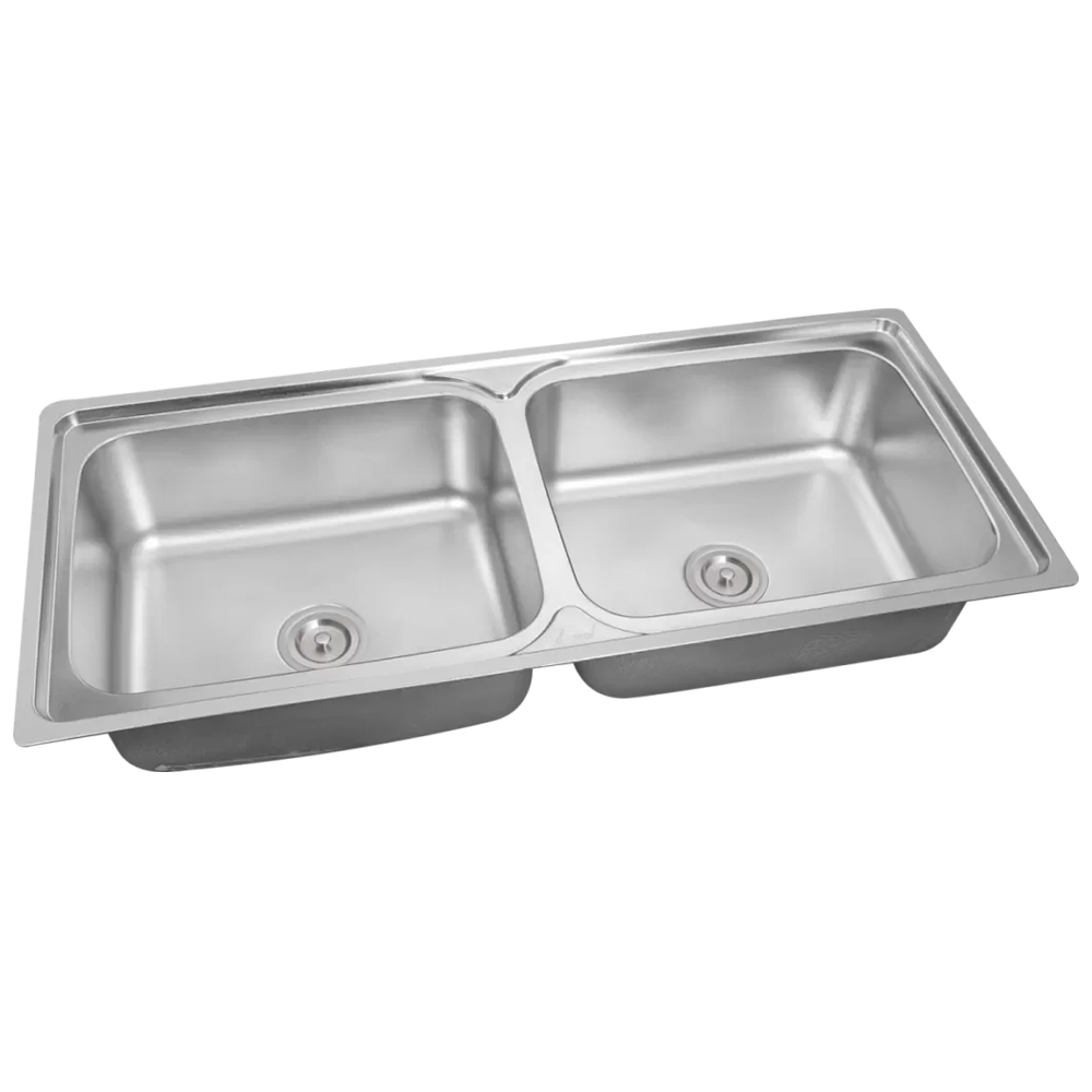 521245 - Double bowl sink 45"x20"x9"