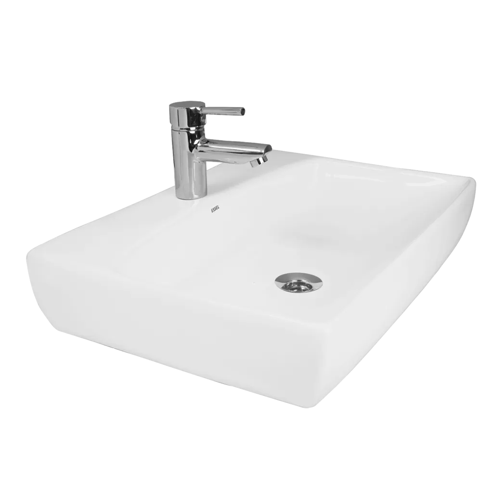EDGY -  Thin rim table top basin - 560X140X125 mm