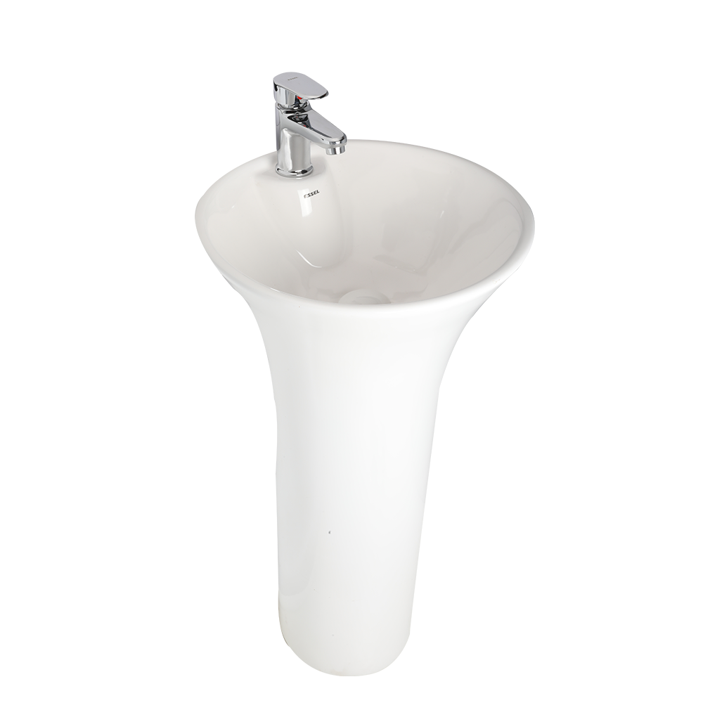 EPOD -  Integrated free standing basin with tap hole  400X400X790 mm