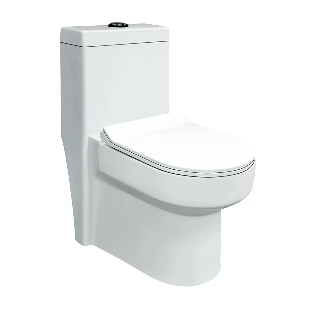 EROK - One Piece Water Closet with PP Seat Cover - 635X365X720