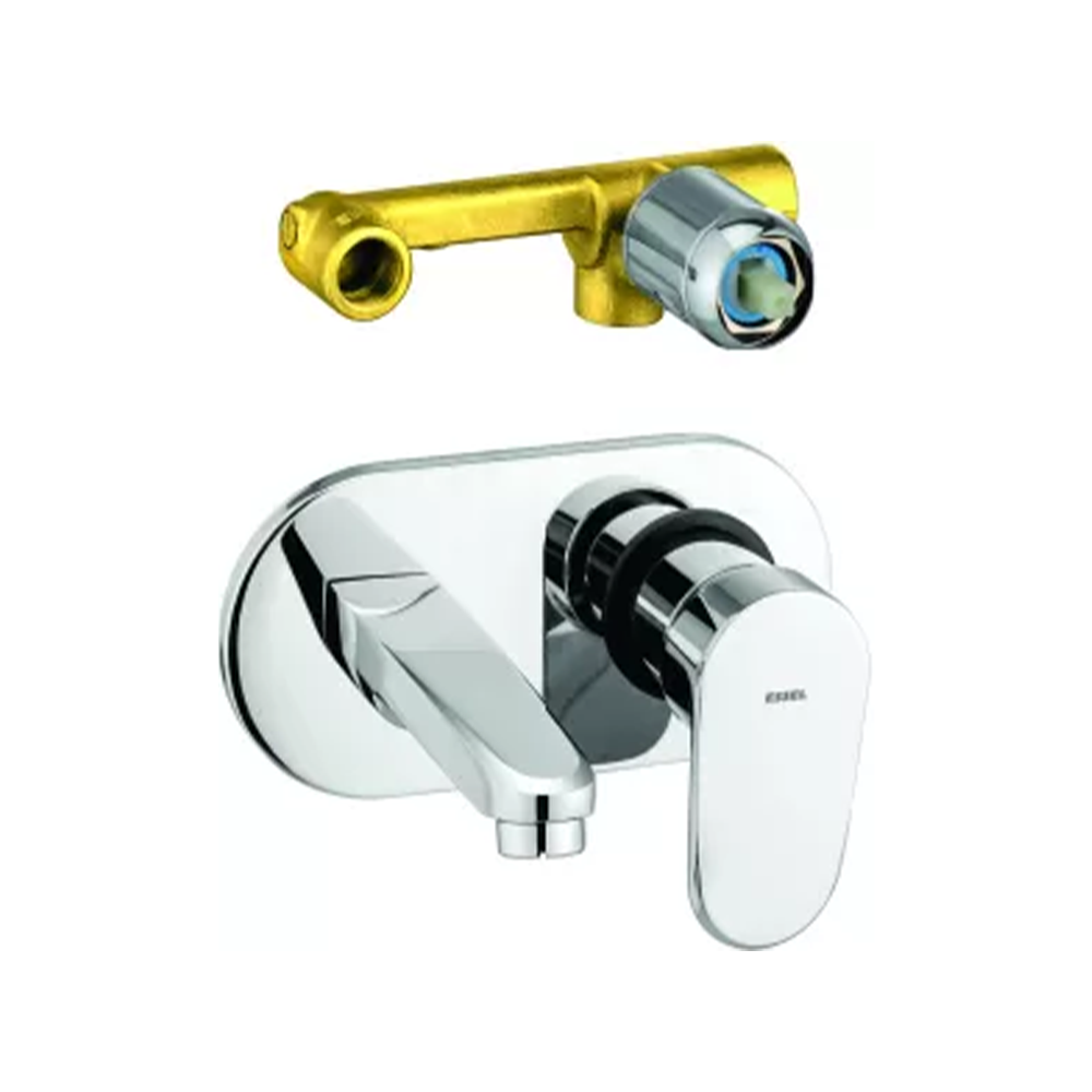 Single lever basin mixer wall  mounted exposed part with  concealed installation(40mm)