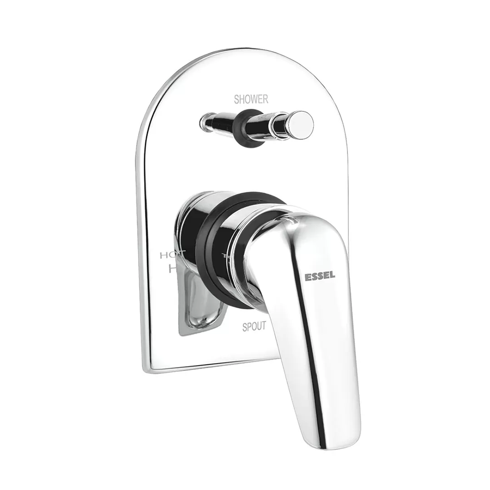 Single lever diverter upper part compatible with 3 inlet diverter