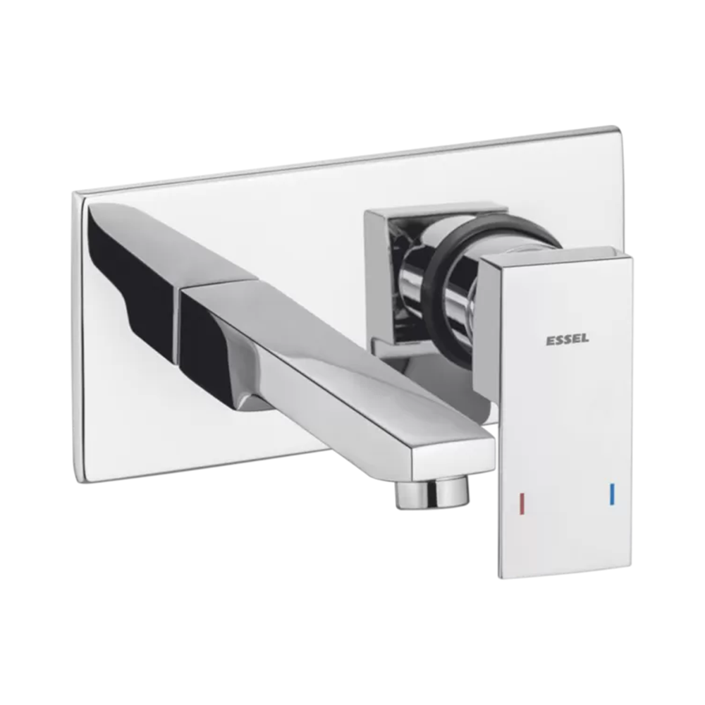 Single lever basin mixer wall  mounted exposed part with  concealed installation (35mm)